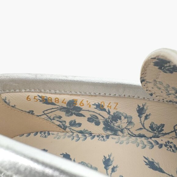Gucci Silver and Black Loafers - Picture 11 of 13